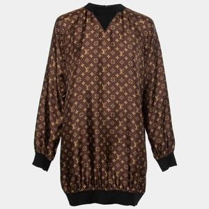 Louis Vuitton MONOGRAM SILK SWEATER DRESS
